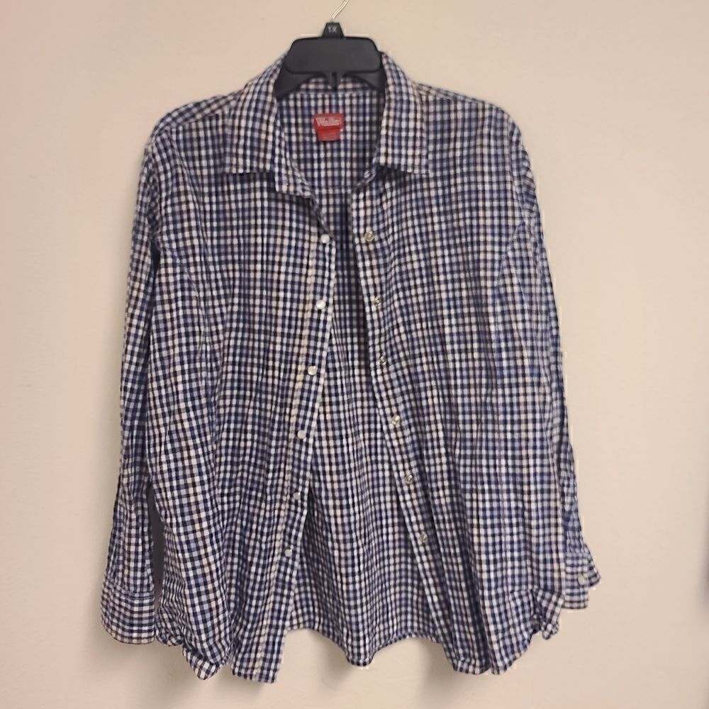 Walls authentic ranch wear pearl snap button down long sleeve shirt size 2XL